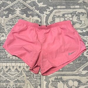 Nike Pink Athletic Shorts Lightweight Elastic Waist